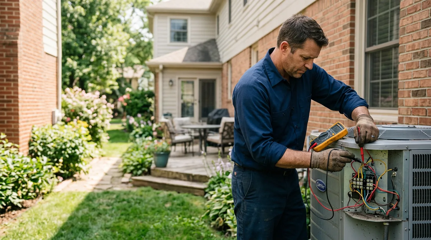 HVAC technician working near Republican City, NE